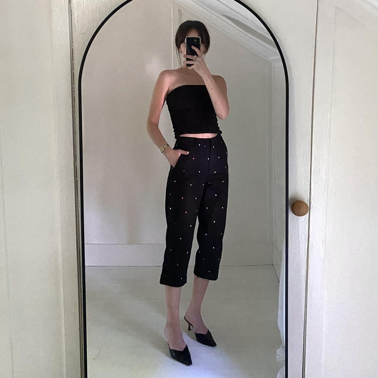 Briggs New York Rainbow Polka Dot Capri Pants Size 4P