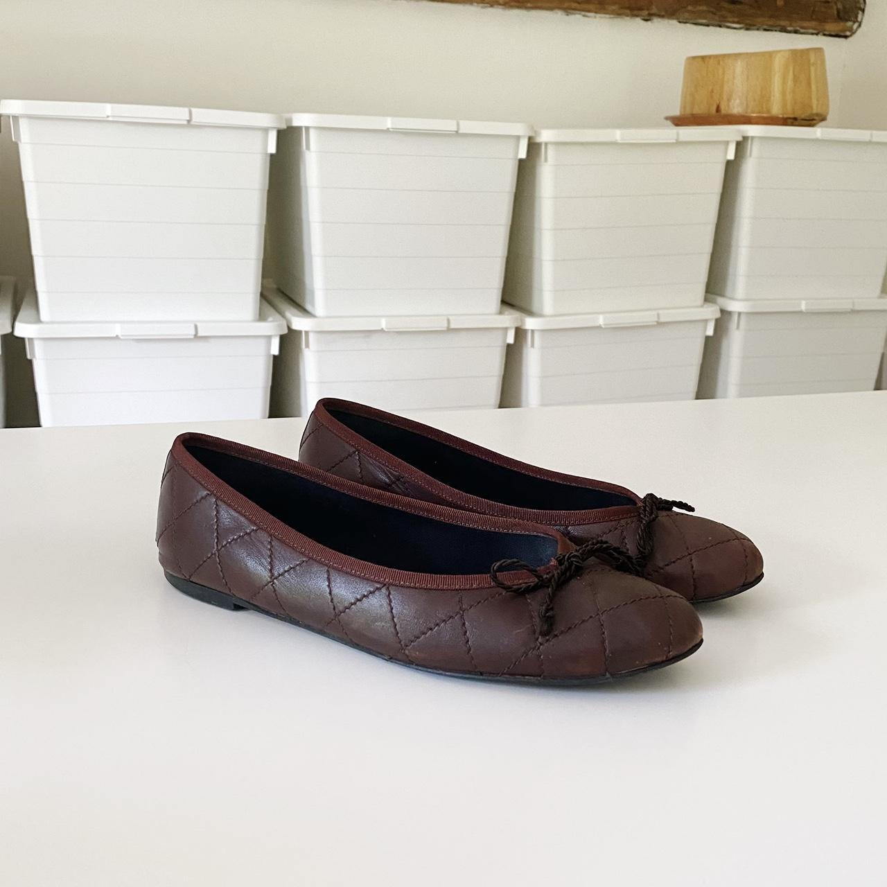 Pretty Ballerinas Rosario Quilted Leather Ballet Flats Size 39