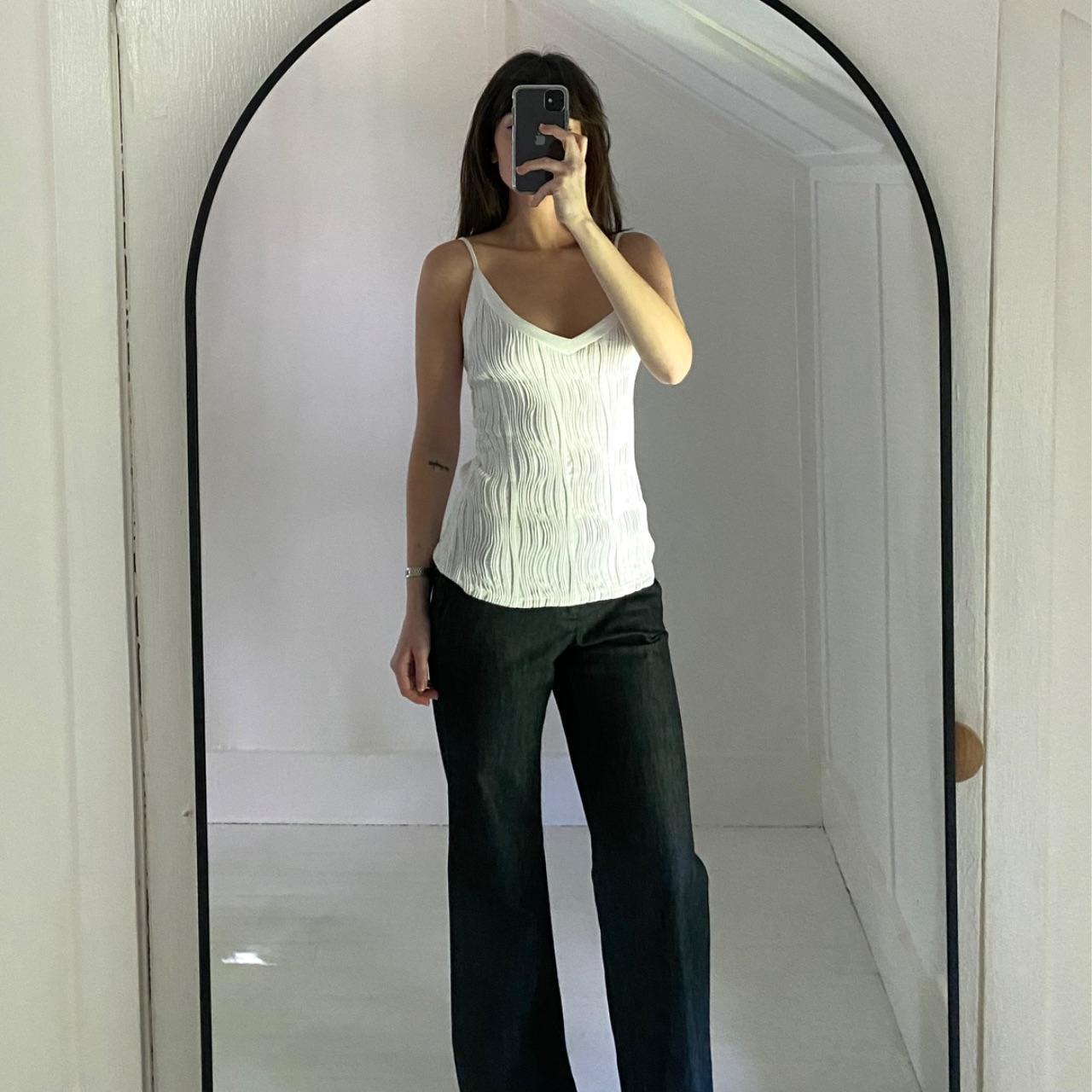 Rayure Paris Vintage Y2K Pleated Tank Top Size 5