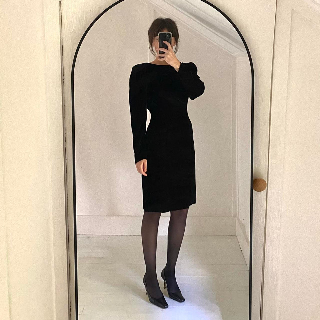 Moda Int’l Vintage 80s Velvet Backless Dress Size 4