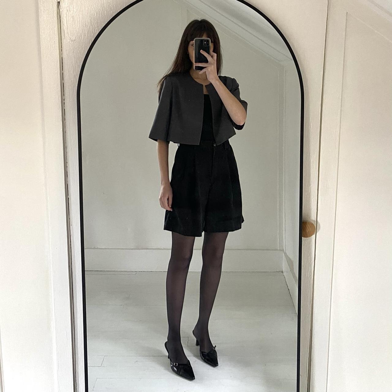 Calvin Klein Cropped Cape Blazer in Smoke Size XS/S