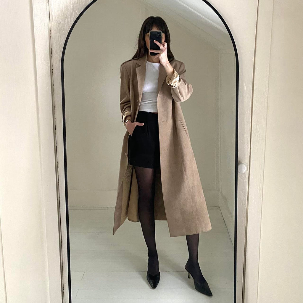 Wallen Tailor Co. Suede Trench Coat