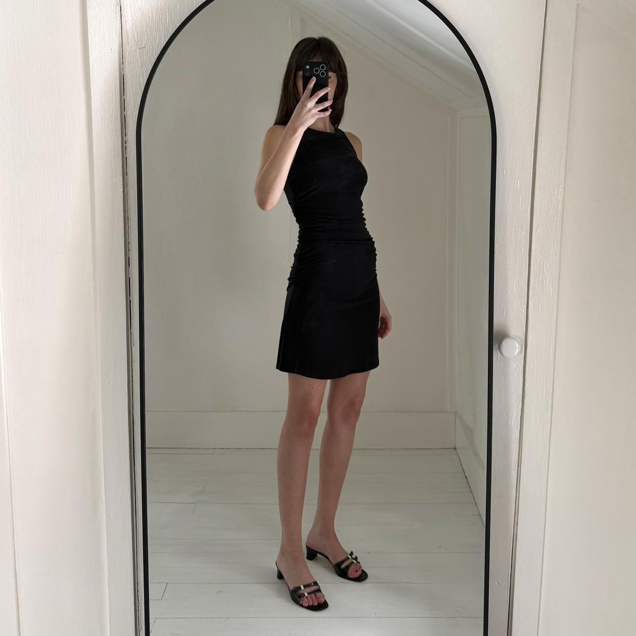 Free Press High Neck Ruched Bodycon Mini Dress Size S