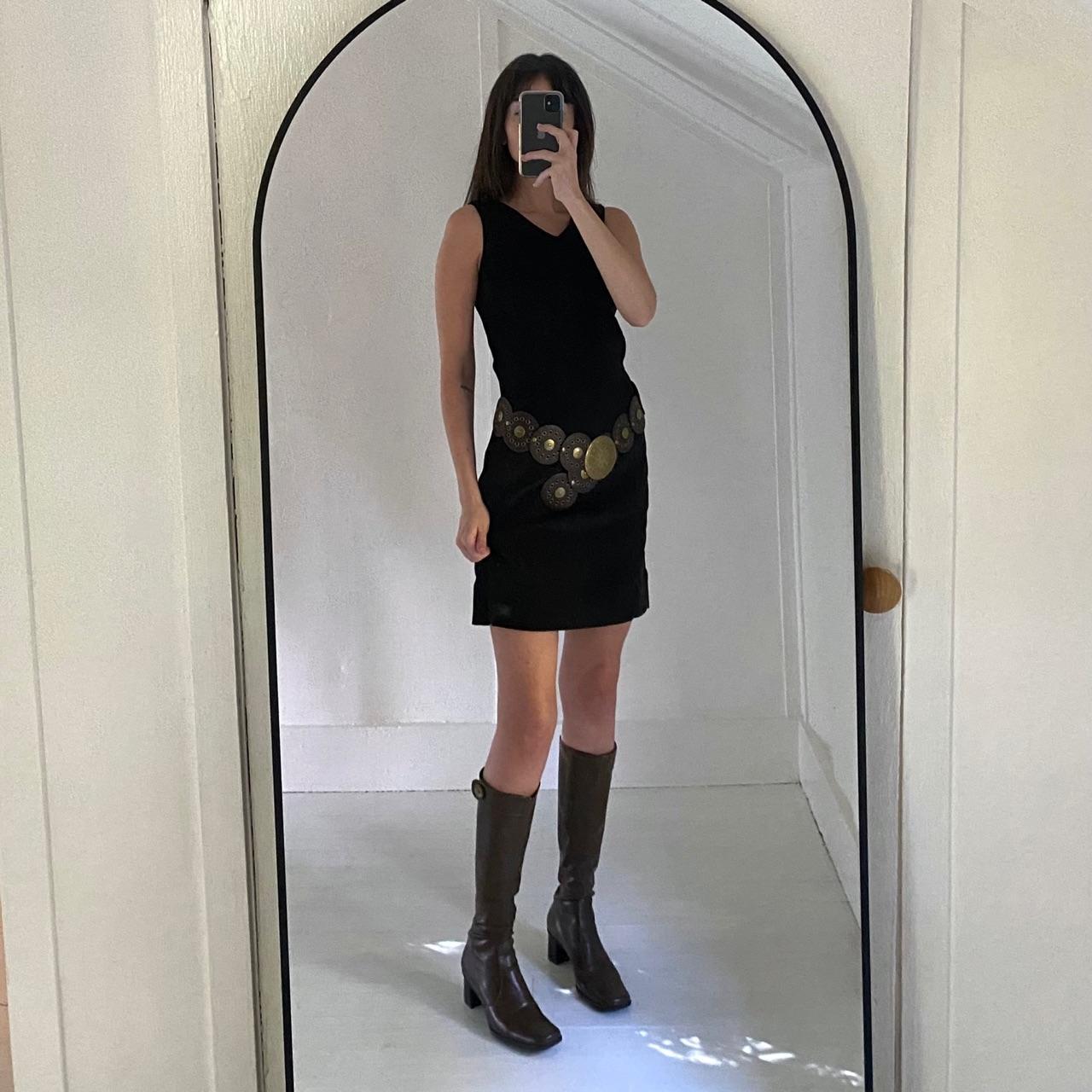 Calvin Klein Jeans Vintage 90s Faux Suede Mini Dress Size 1