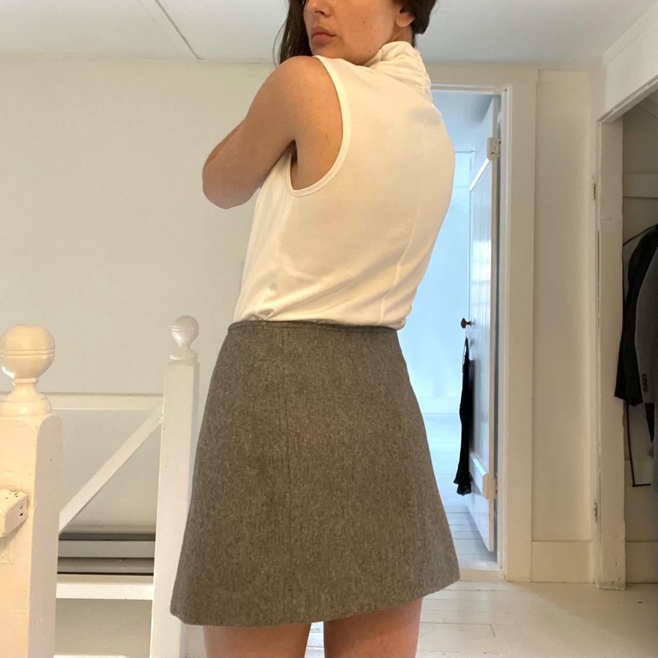 Linda Allard Ellen Tracy Vintage Y2K Funnel Neck Wrap Top Size S