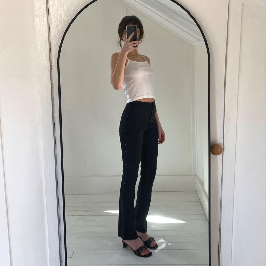 Content Vintage 90s Rhinestone Boot Cut Pants Size 0