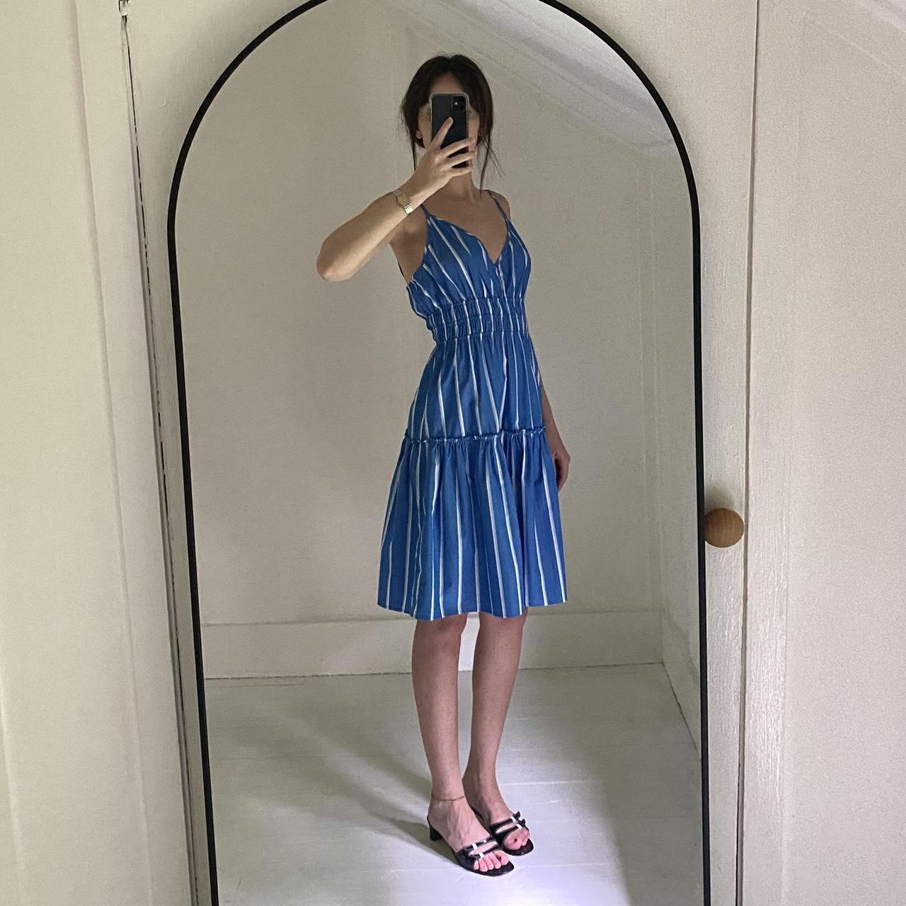Rails Carmen Poplin Mini Dress in Boiro Stripe NWT Size M