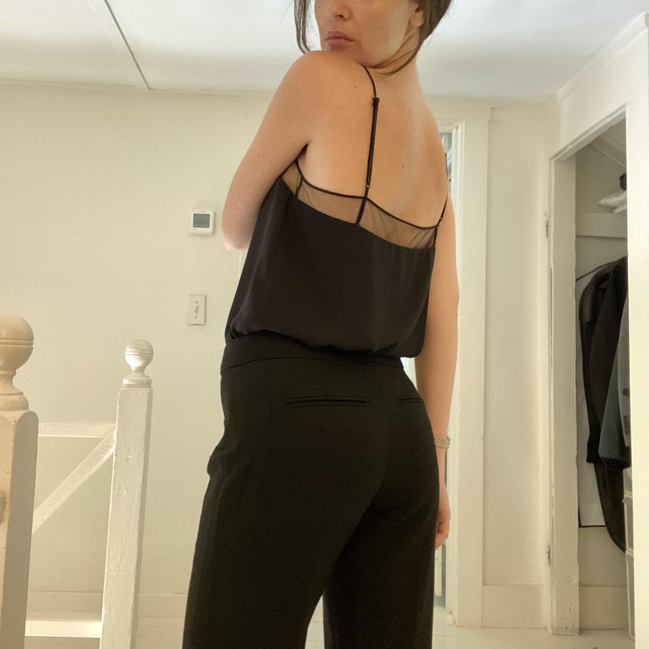 Babaton / Aritzia Sheer Mesh Trim Camisole Top Size XS