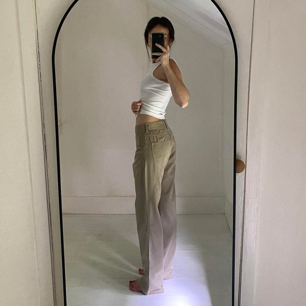 Zucca Travail Straight Leg Khaki Pants Size 1