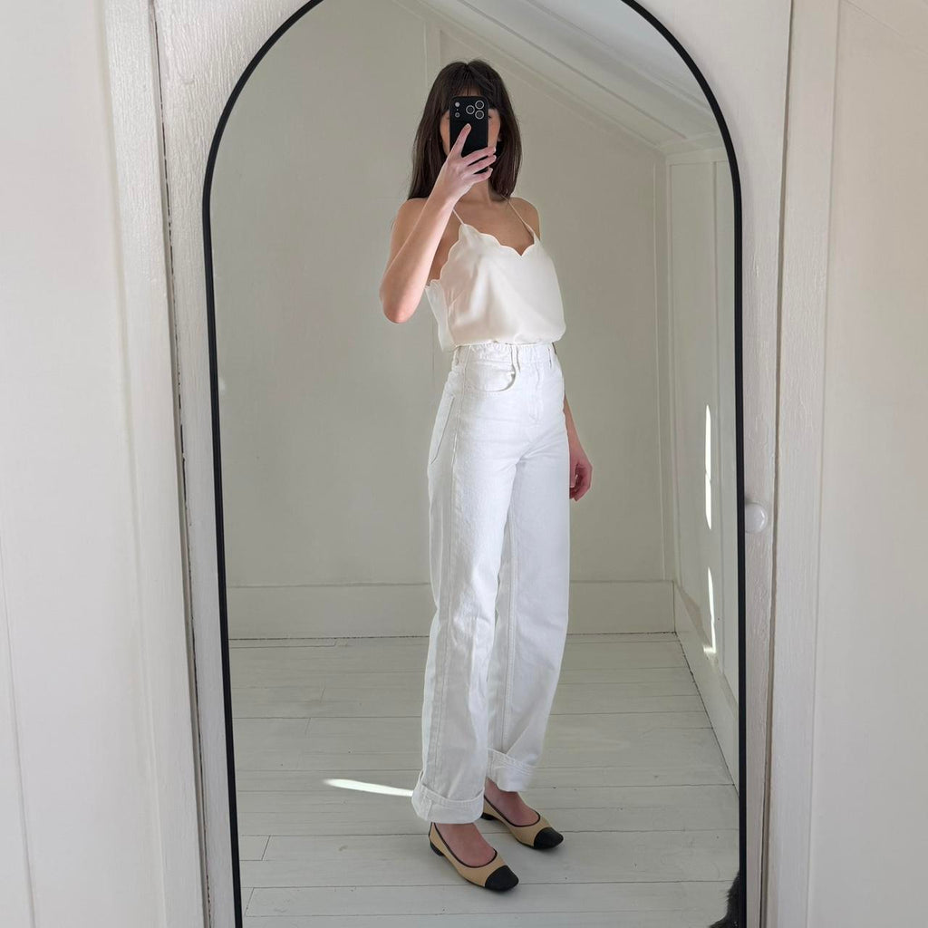 J. Crew Scalloped Cami Top Size 0