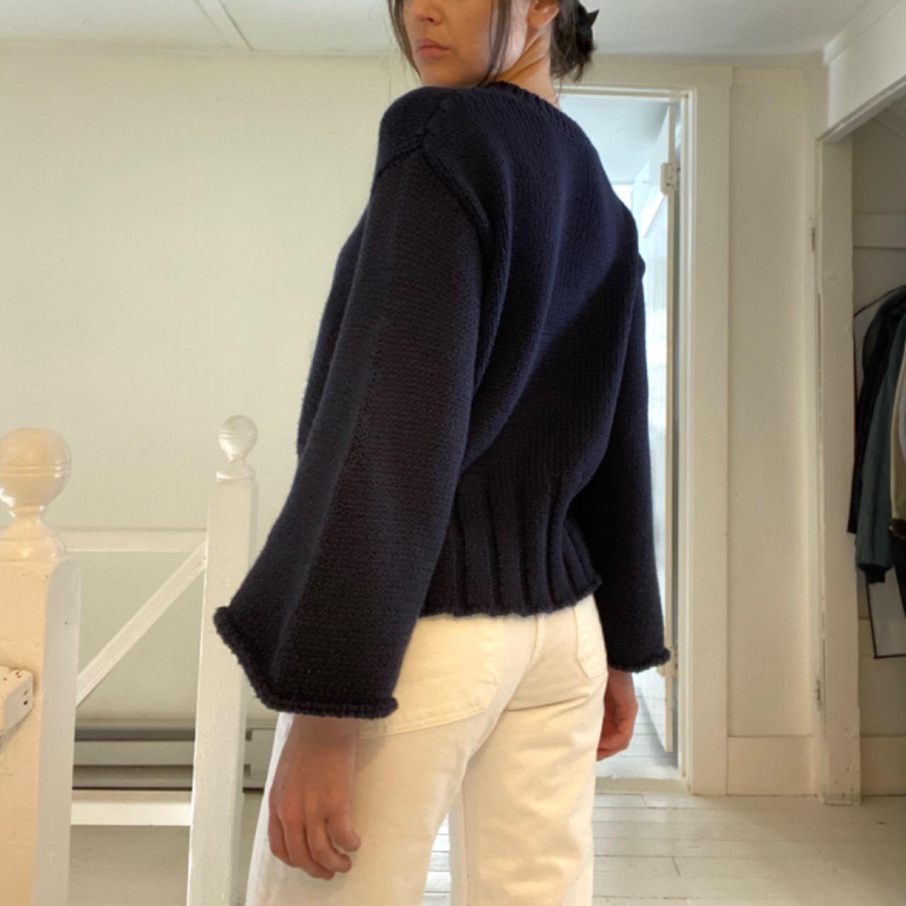 MJ. Watson Chunky Cotton Wide Sleeve Pullover Sweater Size S