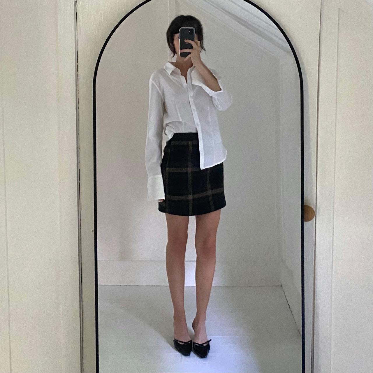 J&B Plaid Knit Mini Skirt Size 1