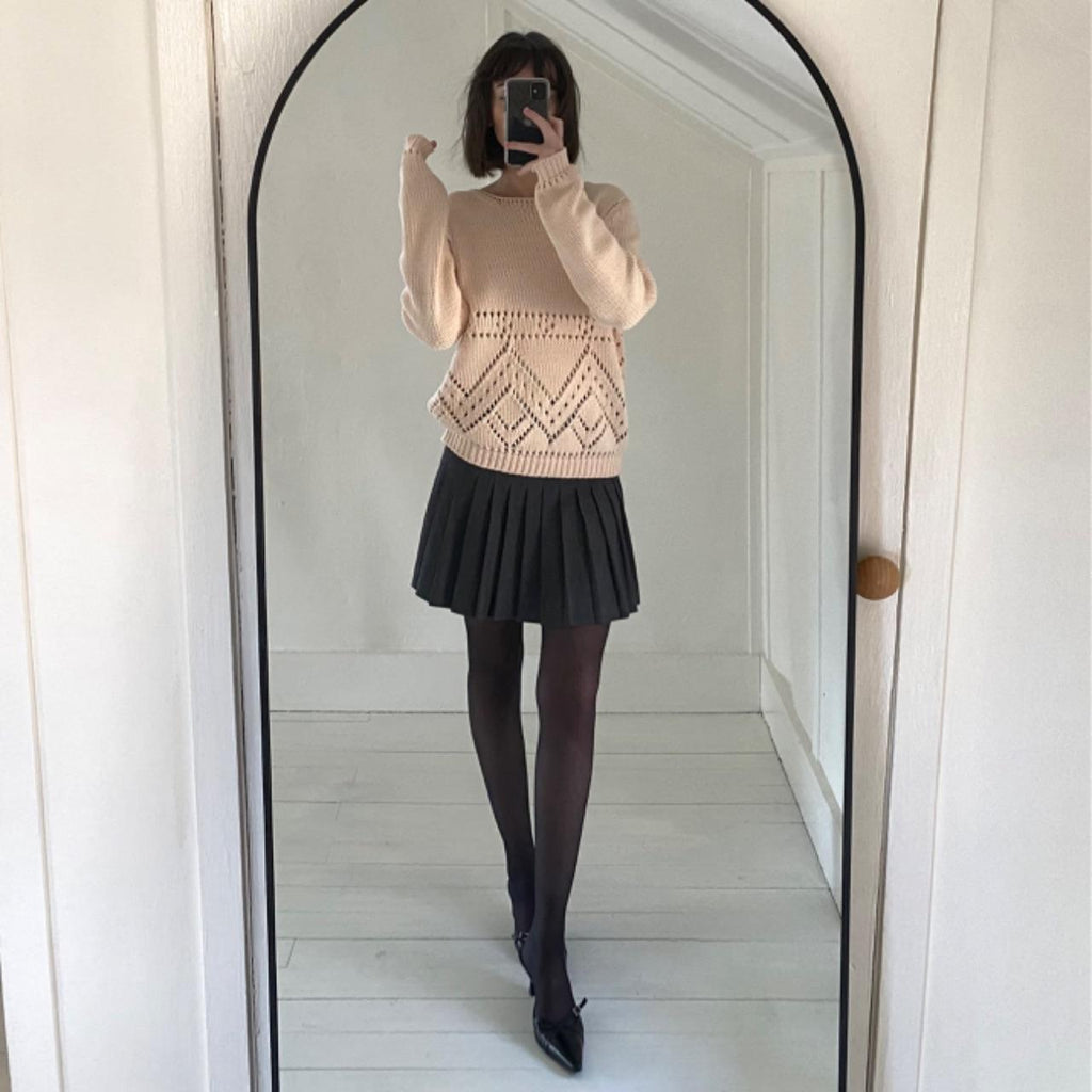 Paul & Joe Sister Bernie Chunky Knit Eyelet Sweater Size 2