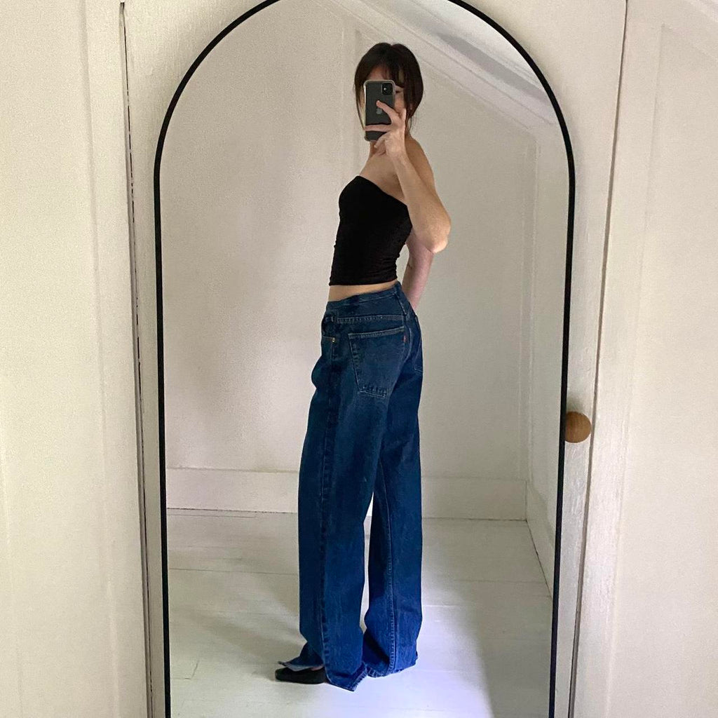 Aligrace / Levi’s 501 Vintage ‘93 Custom Mini Rise Slit Ankle Jeans Size 27