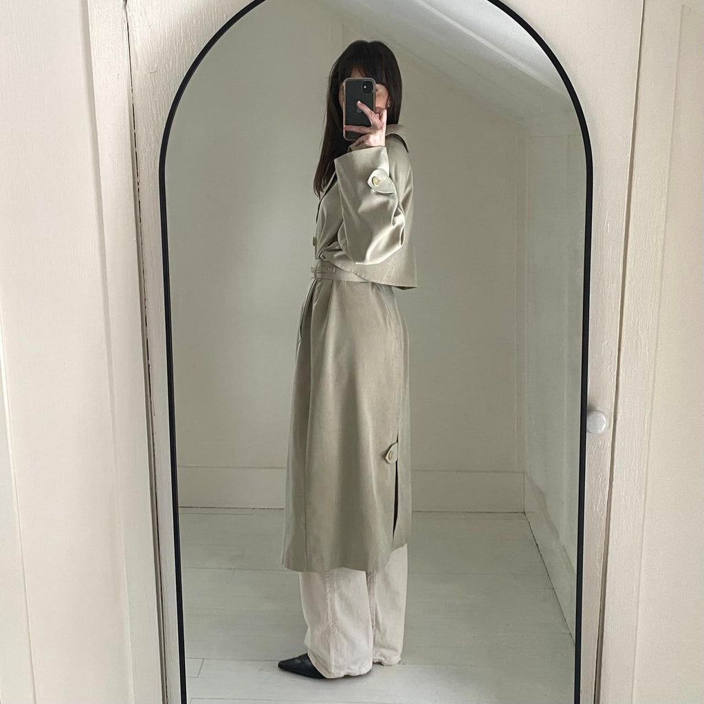 London Fog Vintage 90s Double Breasted Trench Coat Size 4P