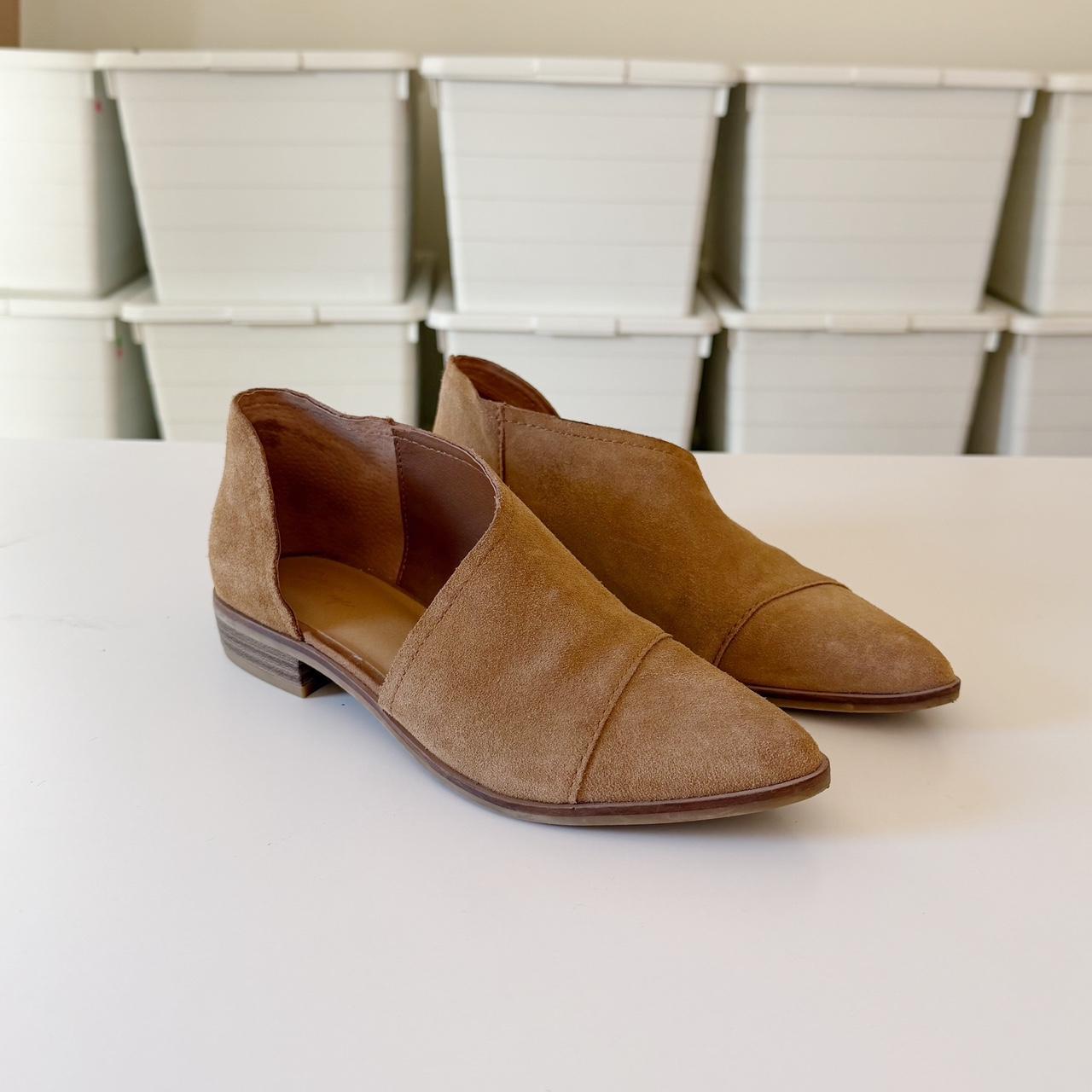 Crown Vintage Shay Suede D’Orsay Flat Ankle Boot Size 6.5