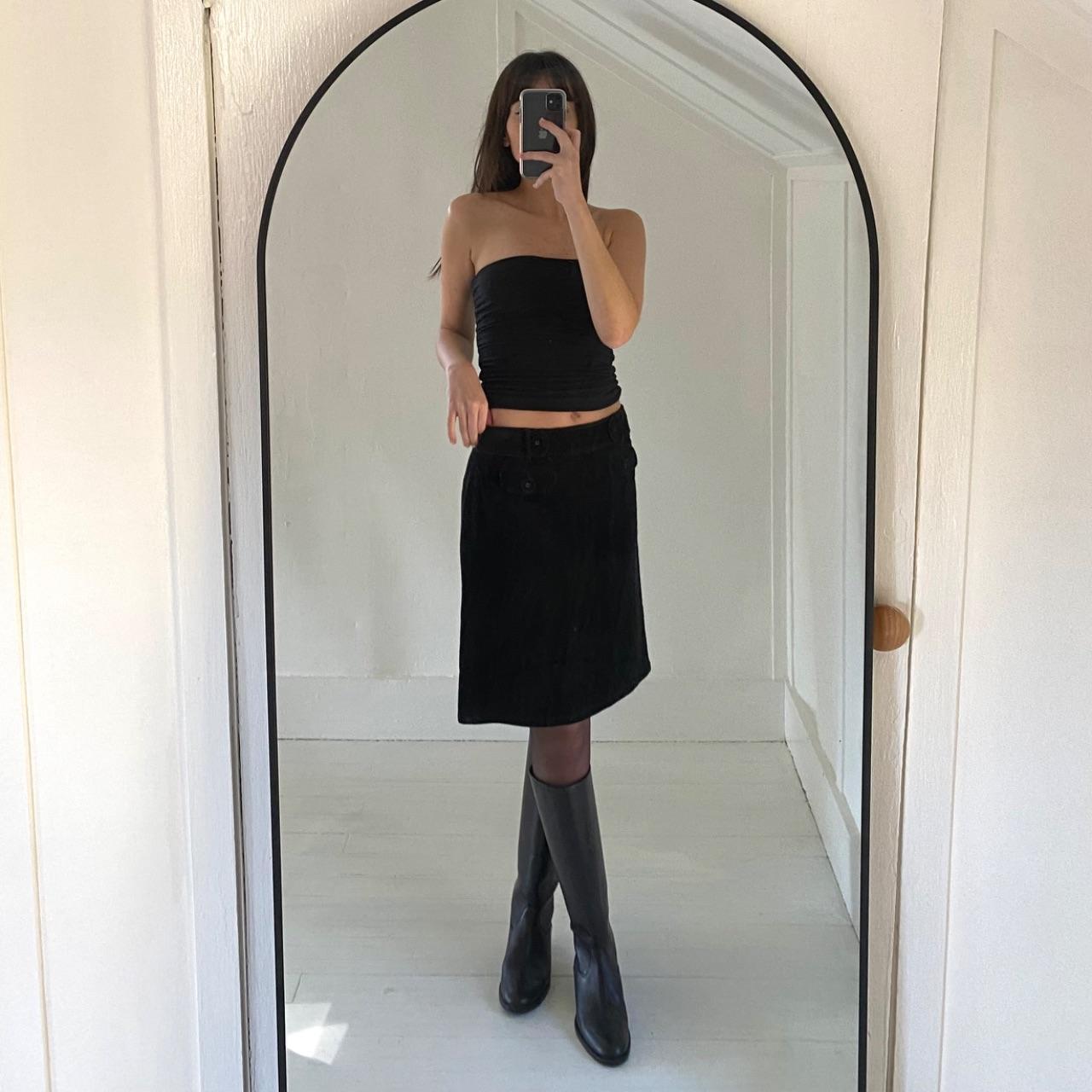 Ann Taylor Vintage Y2K Corduroy Pencil Skirt Size 4P