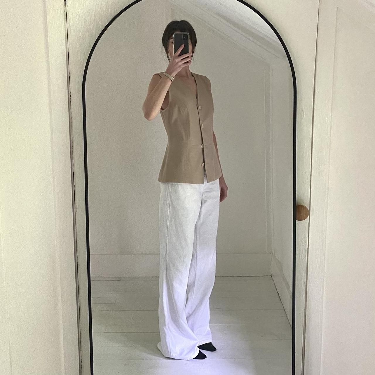 Tristan & Isuet Vintage Y2K Canvas Suit Vest Size 7