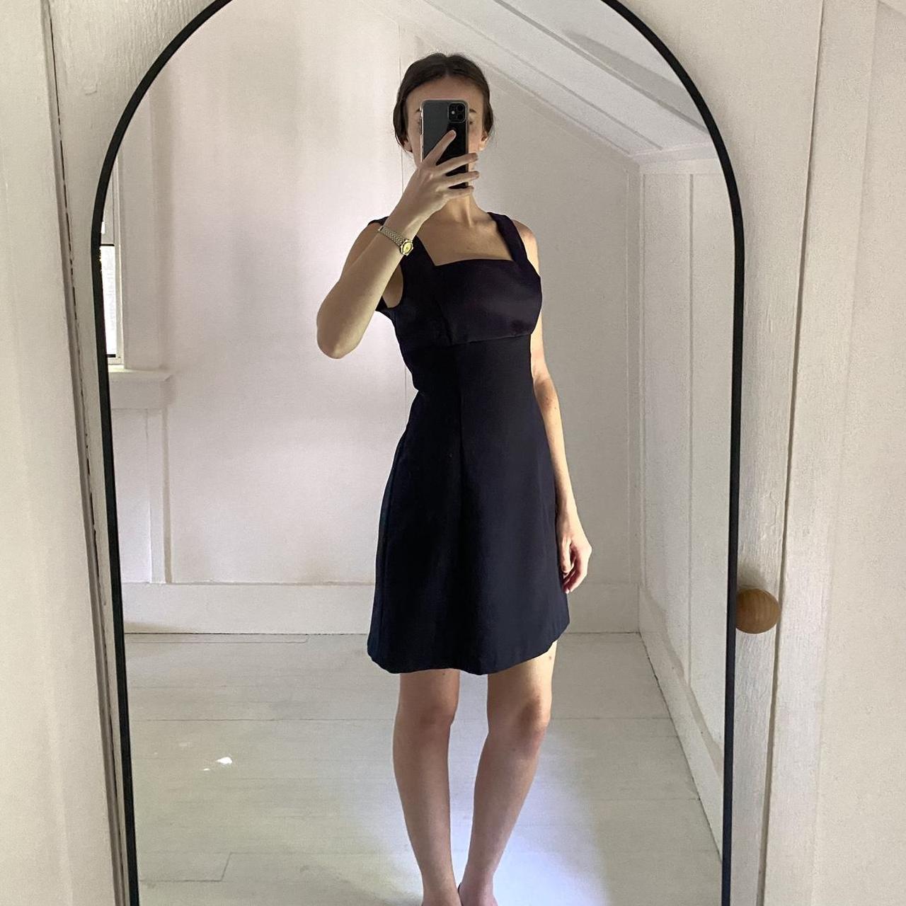 Alyn Paige Vintage 90s Satin Mini Sheath Dress Size 7/8