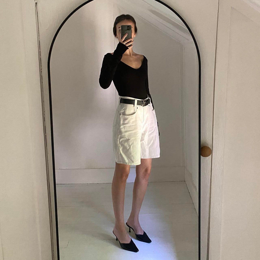 Remain Birger Christensen Nicole Long Sleeve Bodysuit Black Size 6