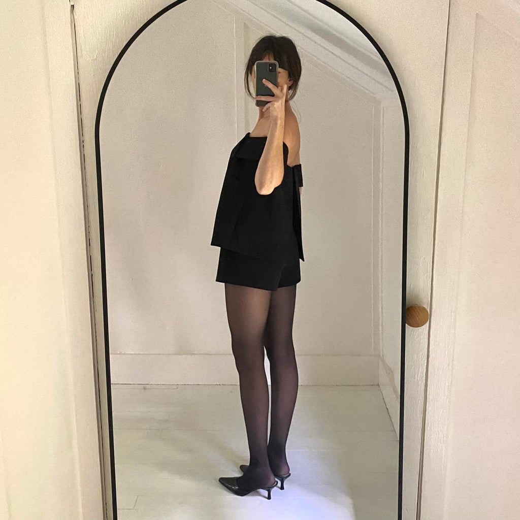C/MEO Collective The Palisades Cape Romper in Black Size XS
