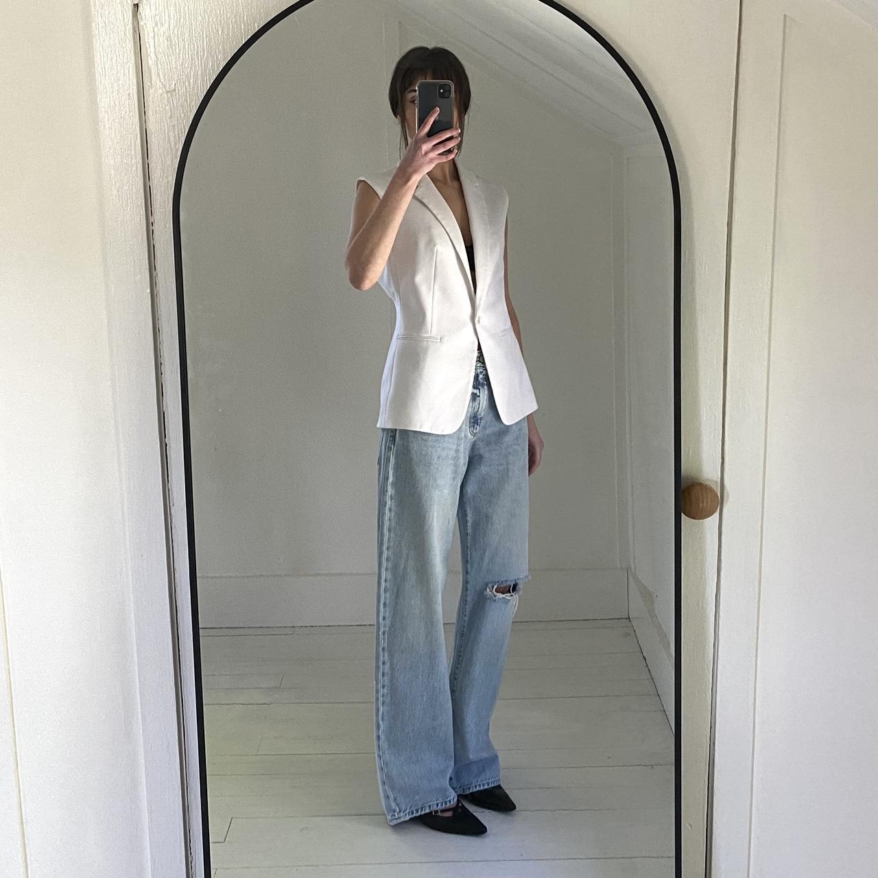 Icon Denim Bea Wide Leg Ripped Jeans Size 23