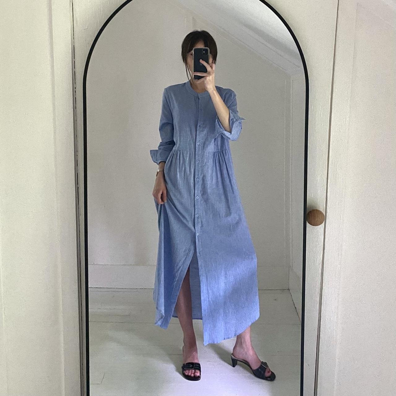 Tuckernuck Lydell Chambray Maxi Shirt Dress NWT Size M
