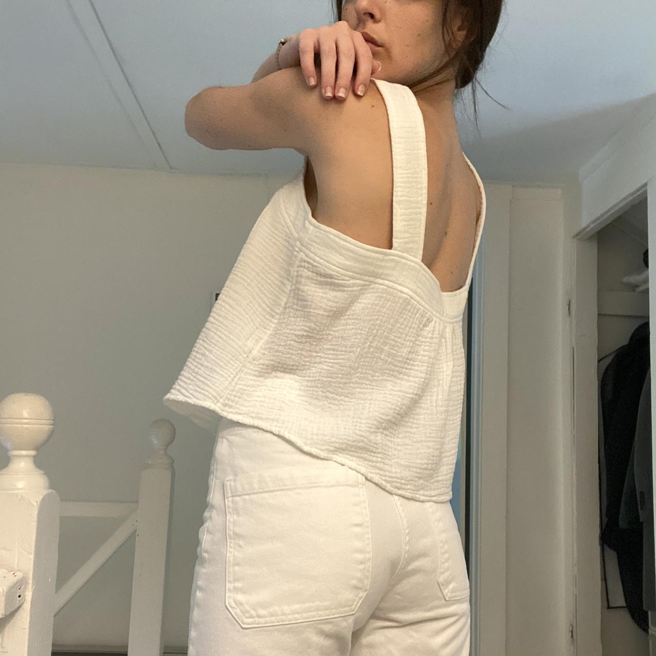 Rails Enya Square Neck Top in White NWT Size M