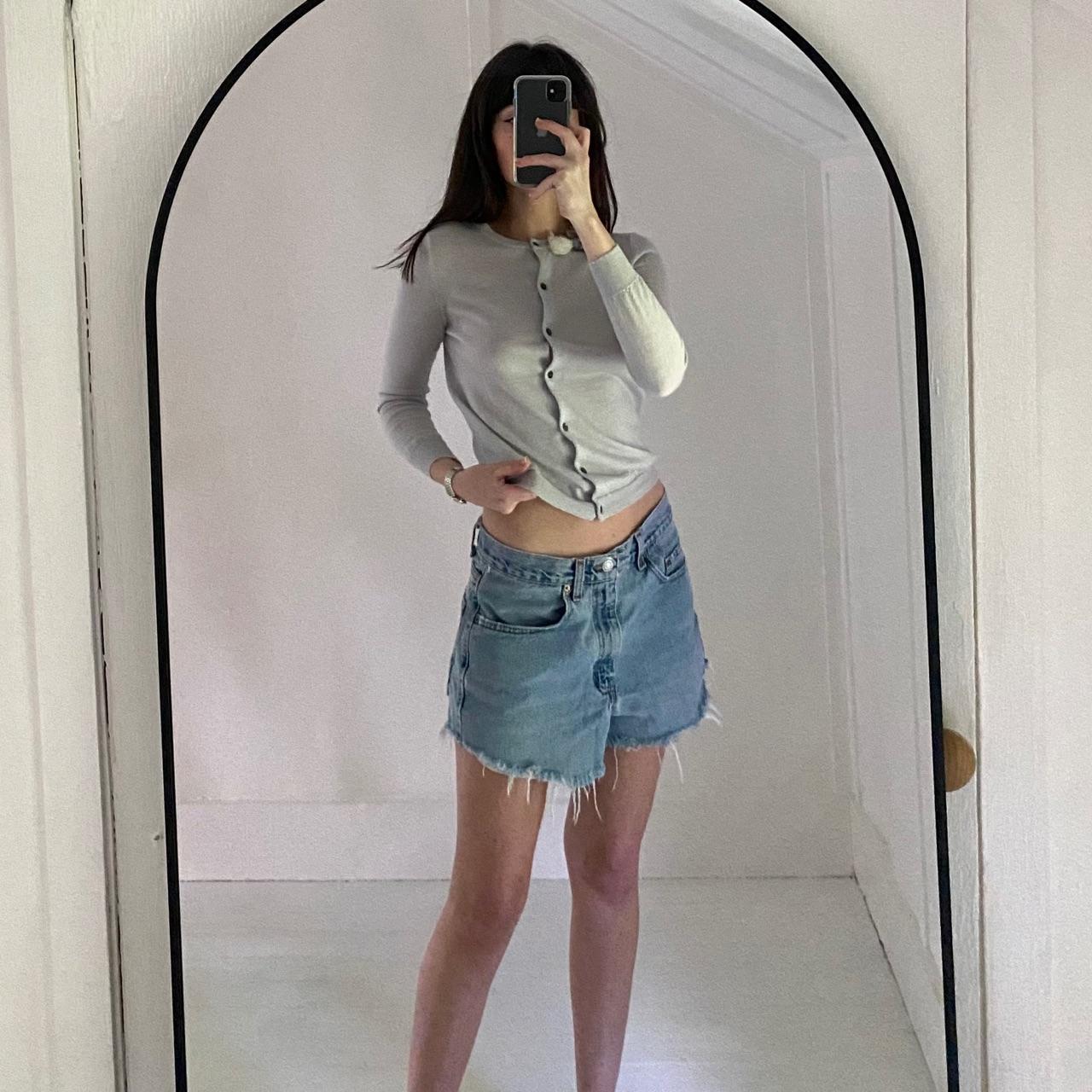 J. Crew Vintage Y2K Merino Wool Rosette Cardigan Sweater Size XS