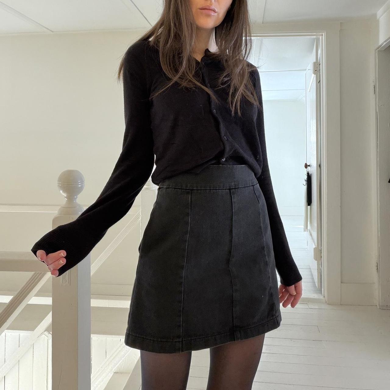 Topshop Moto Denim Mini Skirt Size UK 8