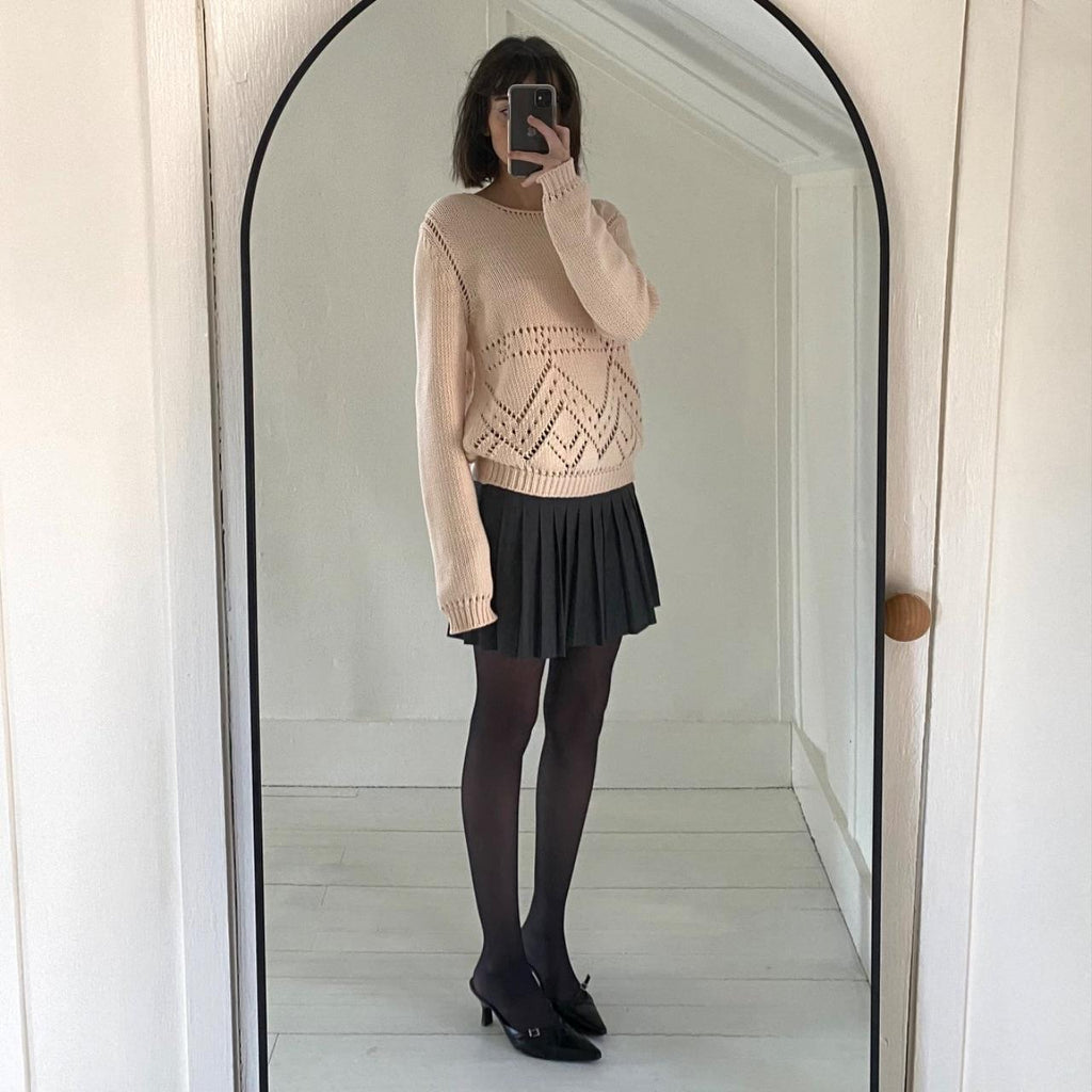 Paul & Joe Sister Bernie Chunky Knit Eyelet Sweater Size 2