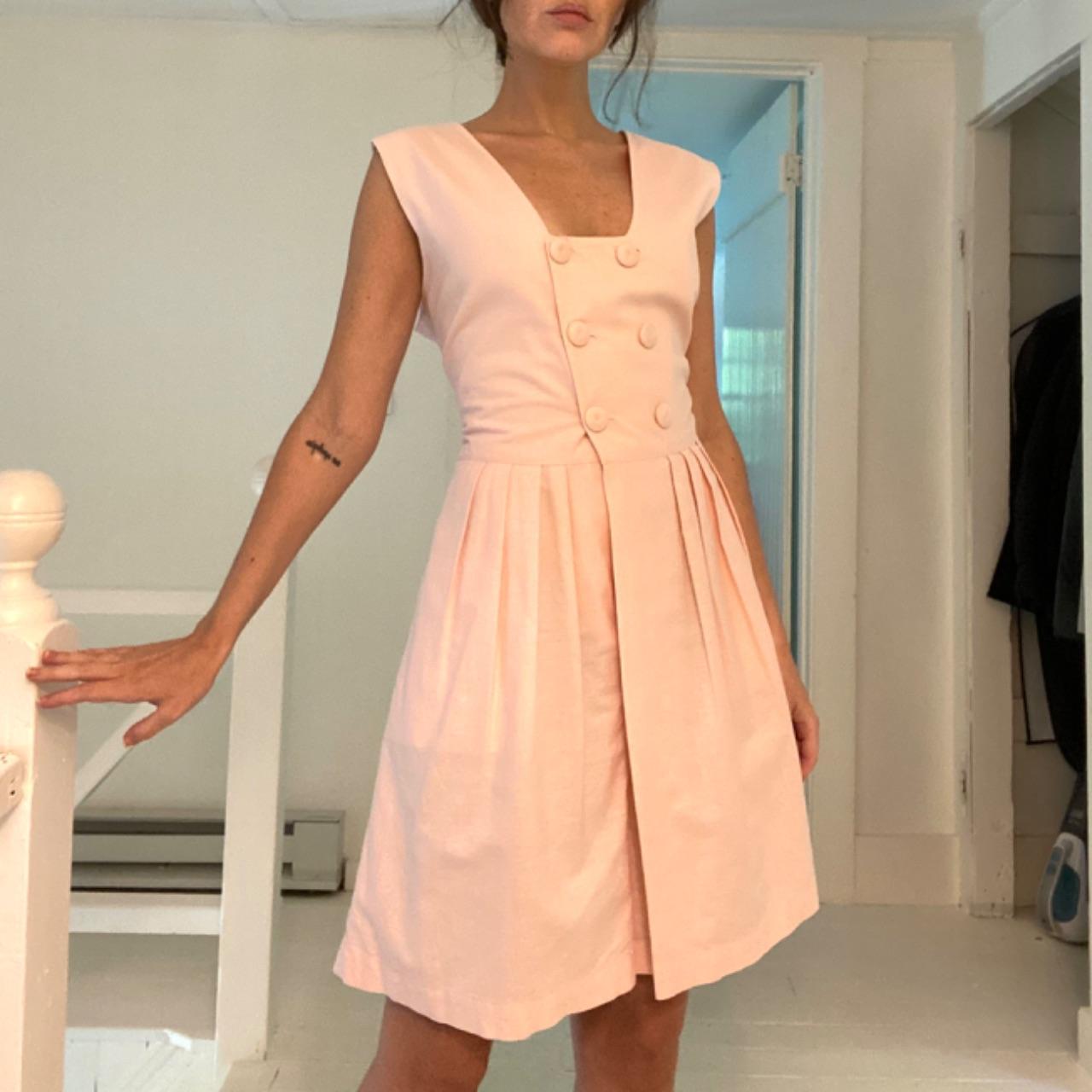 Ann Taylor / Biya Rated R Vintage 80s Button Front Pleated Romper