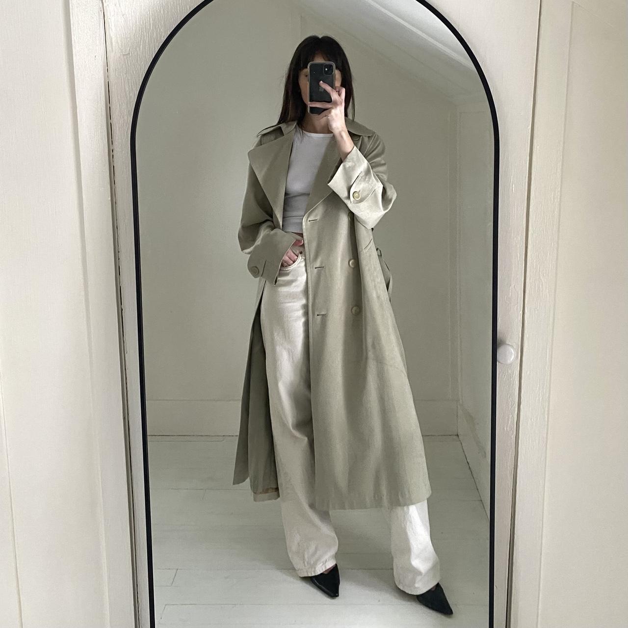 London Fog Vintage 90s Double Breasted Trench Coat Size 4P