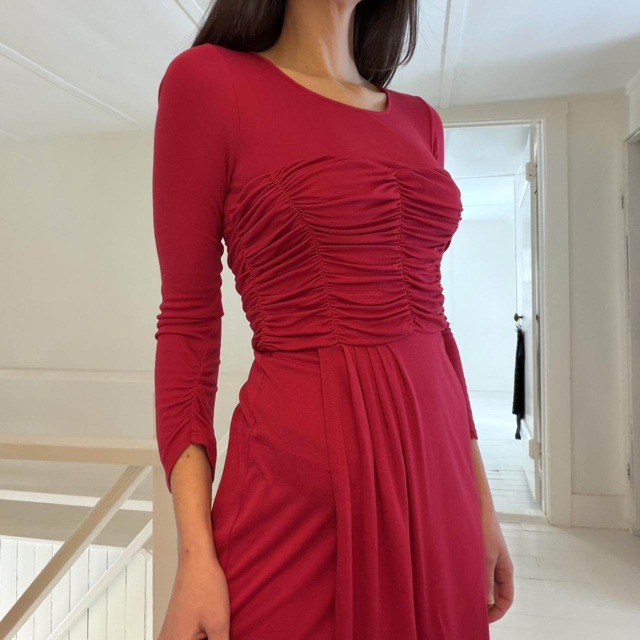 BCBGMaxAzria Ruched Bustier Mini Wrap Dress Size XXS