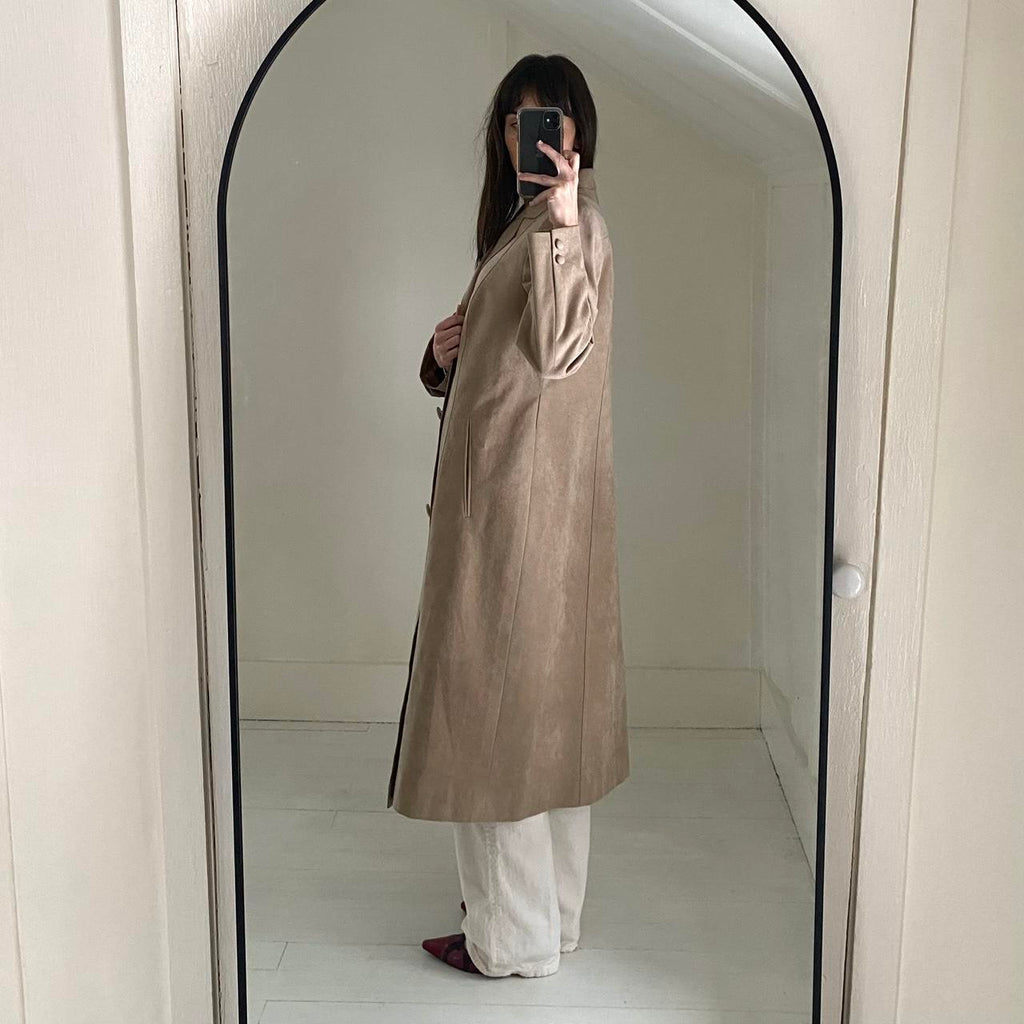 Wallen Tailor Co. Suede Trench Coat