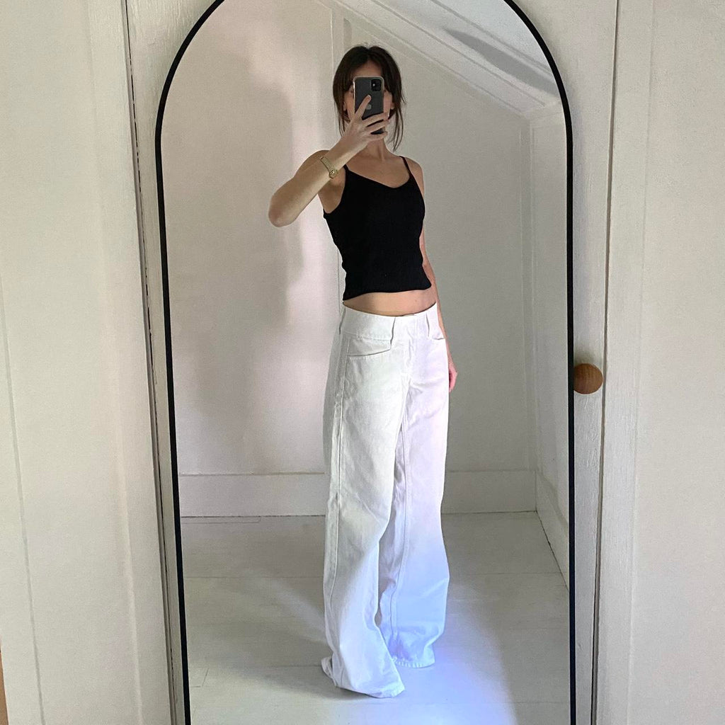 GapFit Blackout Rib Cami in True Black Size S Tall