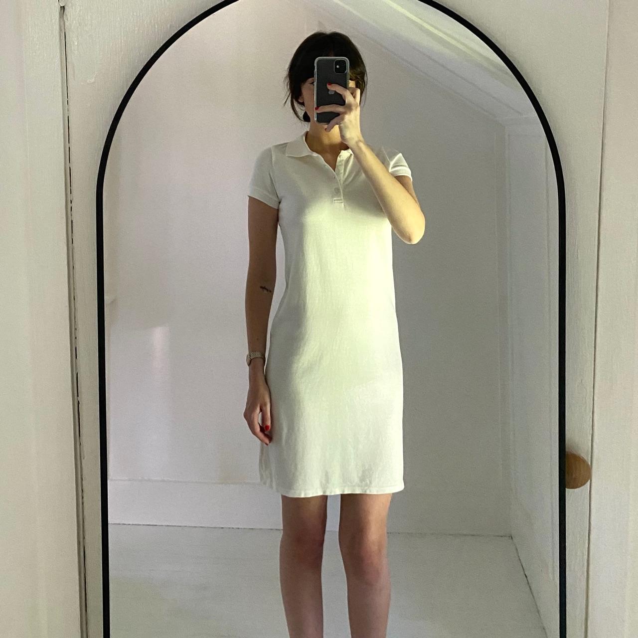Brandy Melville Paula Polo Mini Dress in White Size XS/S