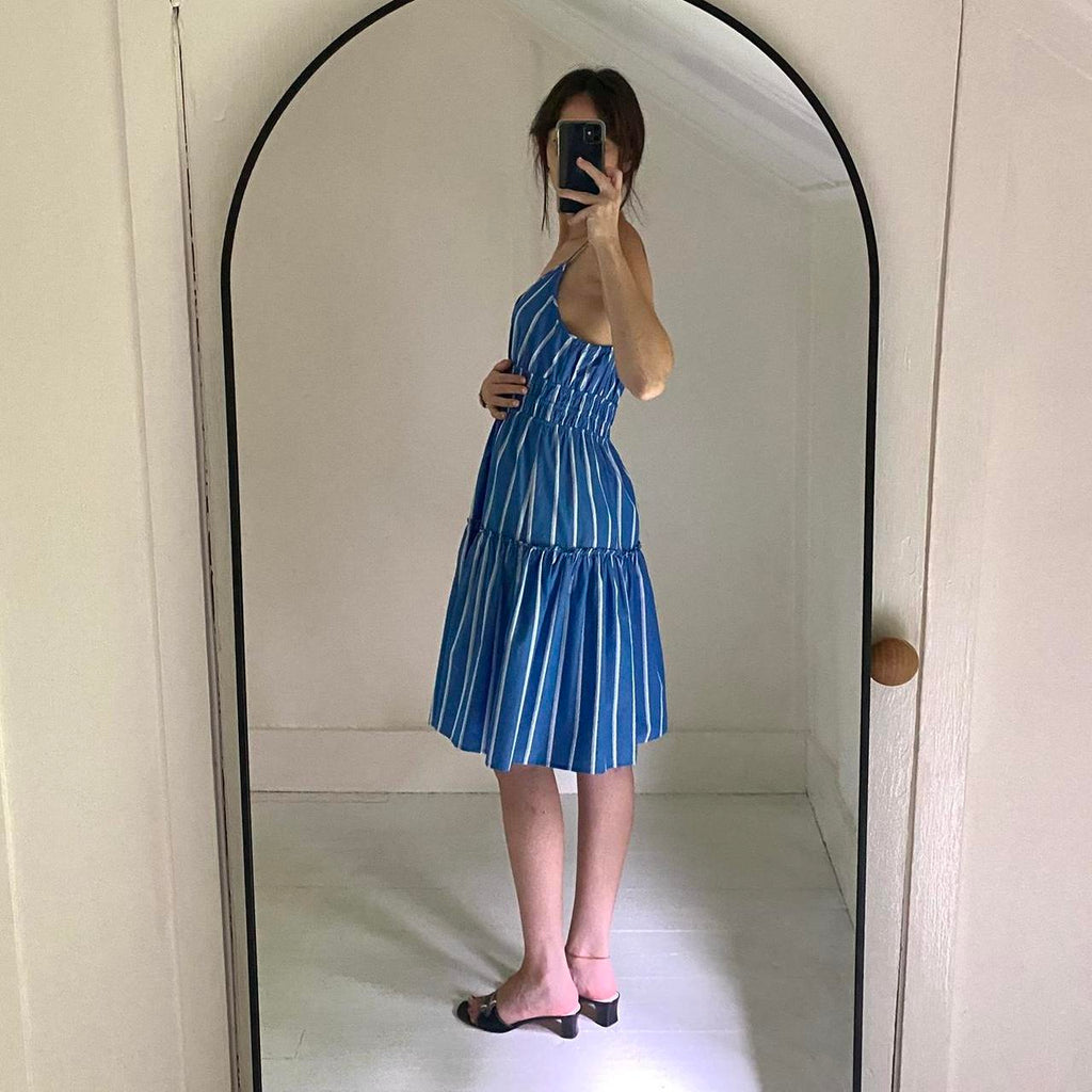 Rails Carmen Poplin Mini Dress in Boiro Stripe NWT Size M