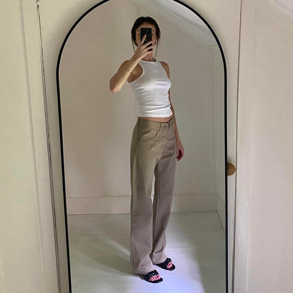 Zucca Travail Straight Leg Khaki Pants Size 1