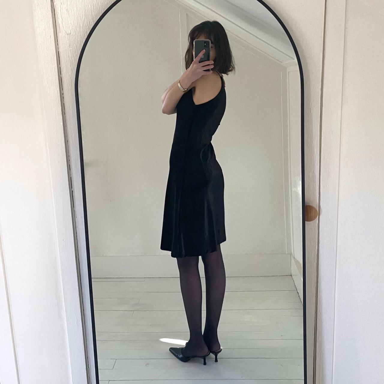 Express World Brand Vintage 90s Velvet Halter Neck Mini Dress Size 5/6