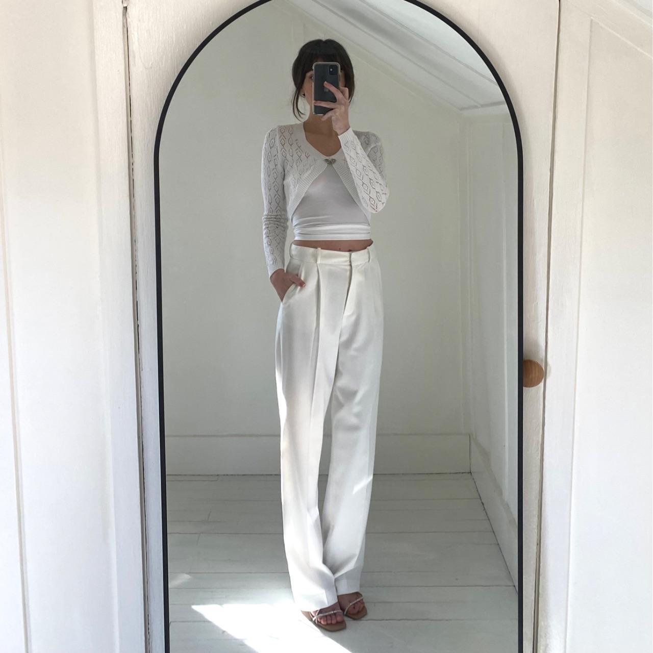 Roberto Cavalli Vintage Y2K Pointelle Knit Cropped Cardigan Shrug Size XS