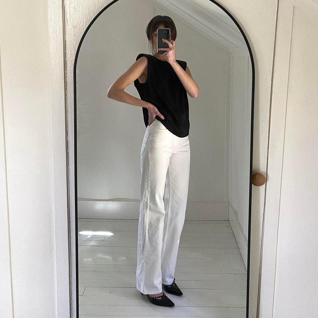 The Garment Satin Open Back Secretary Muscle Tee Size 1