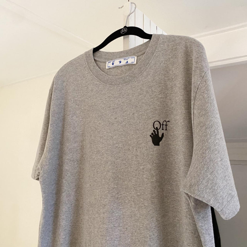Off-White Degrade Arrow Slim Tee in Grey Size Mens XL