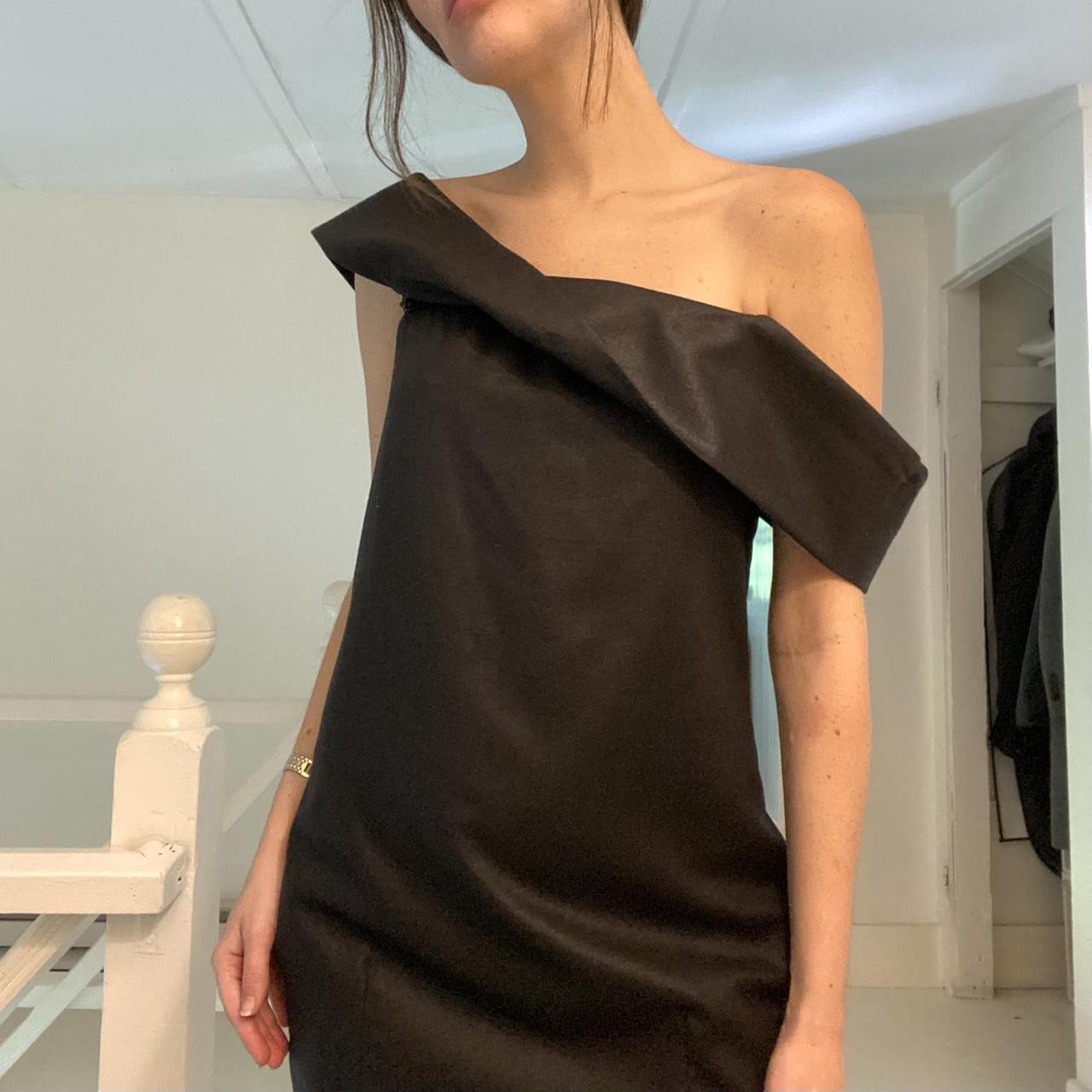 Chloé Vintage Y2K Zip Strap Accent Mini Dress in Anthracite Size 34