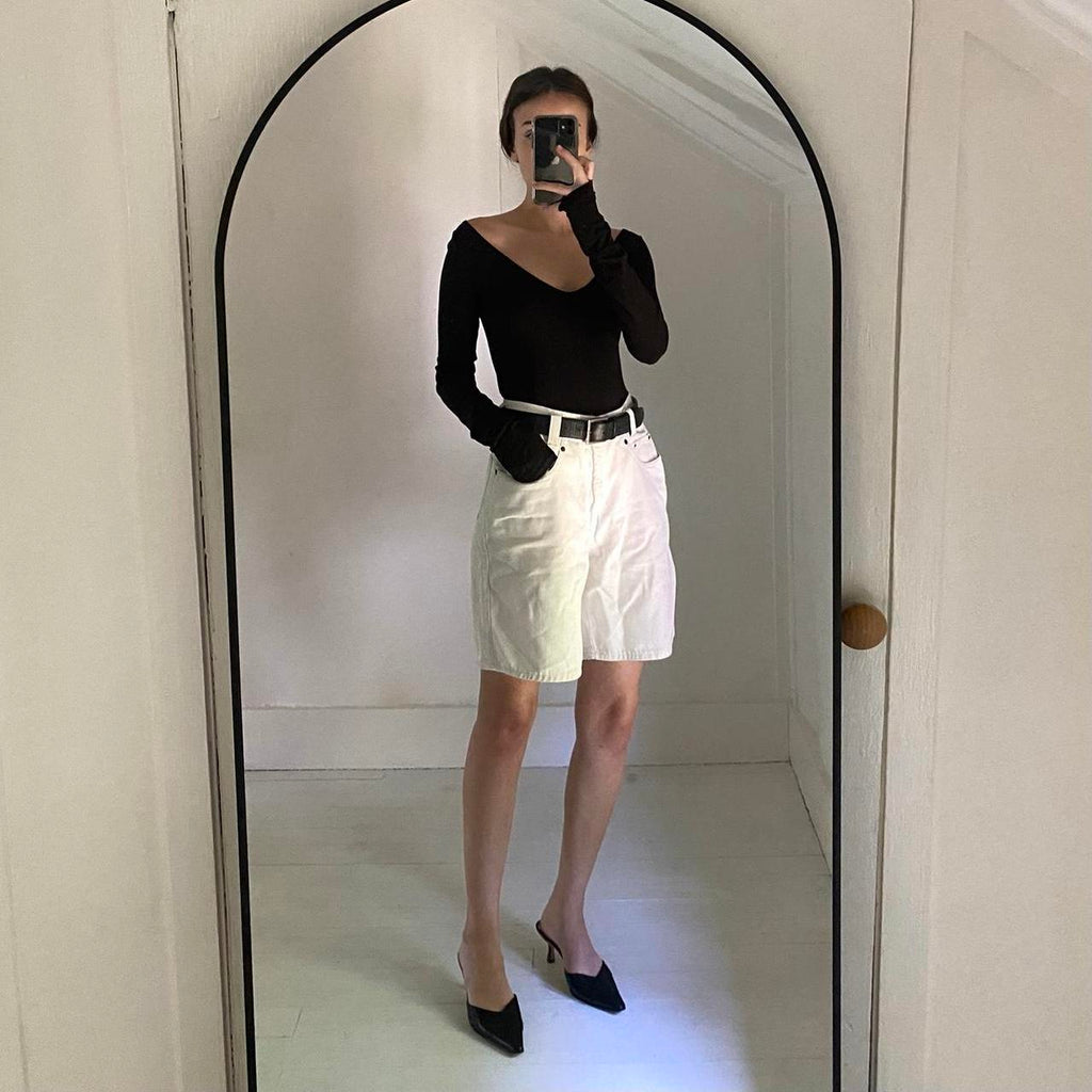 Remain Birger Christensen Nicole Long Sleeve Bodysuit Black Size 6