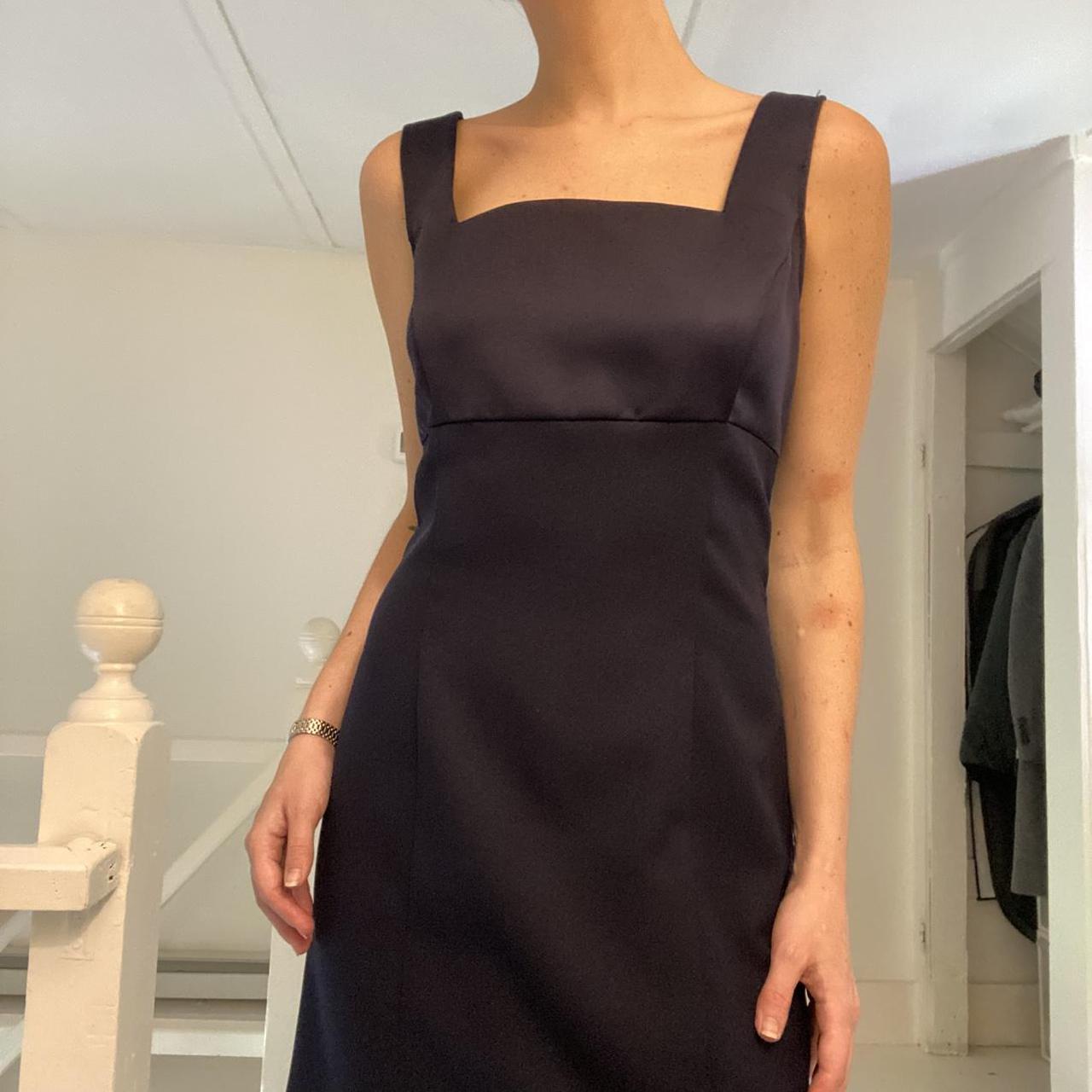 Alyn Paige Vintage 90s Satin Mini Sheath Dress Size 7/8