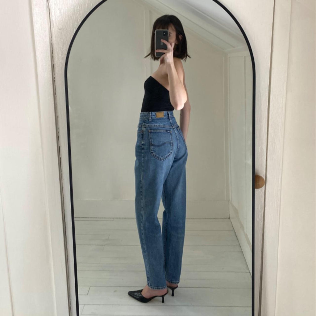 Lee Vintage 90s High Rise Straight Leg Jeans Size 7 Med