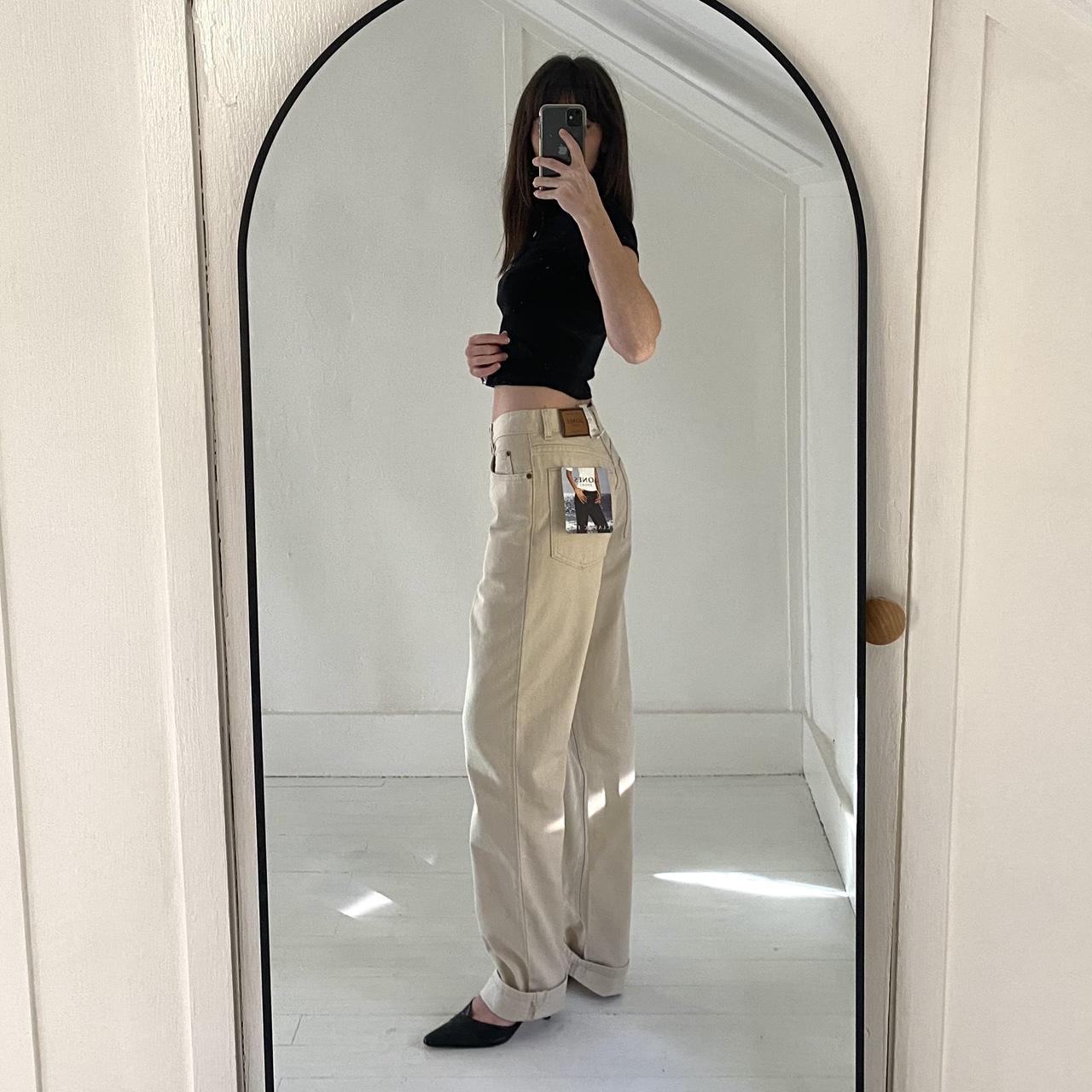 Jones Sport Vintage Y2K Straight Leg 5 Pocket Jean in Winter Wheat NWT Size 6