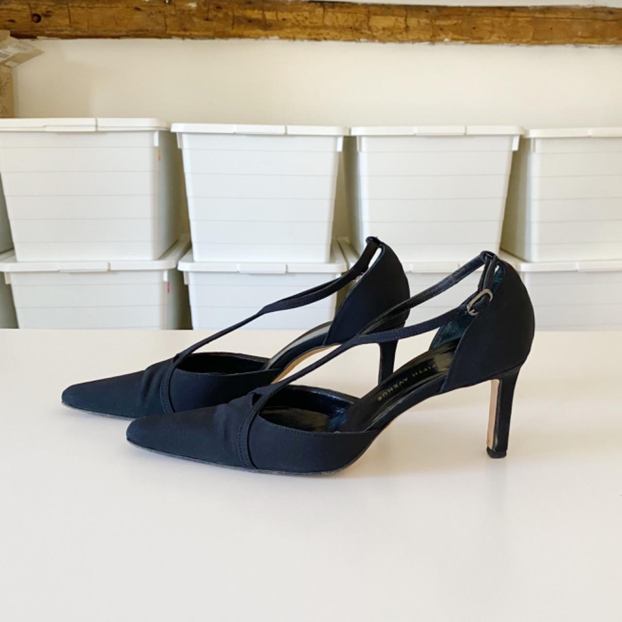 Saks Fifth Avenue Vintage 90s Strappy Pointed Toe Heels Size 6