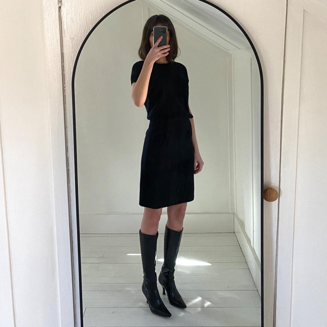 Barneys New York Co-Op Vintage Y2K Angora Cashmere Knit Mini Dress Size S